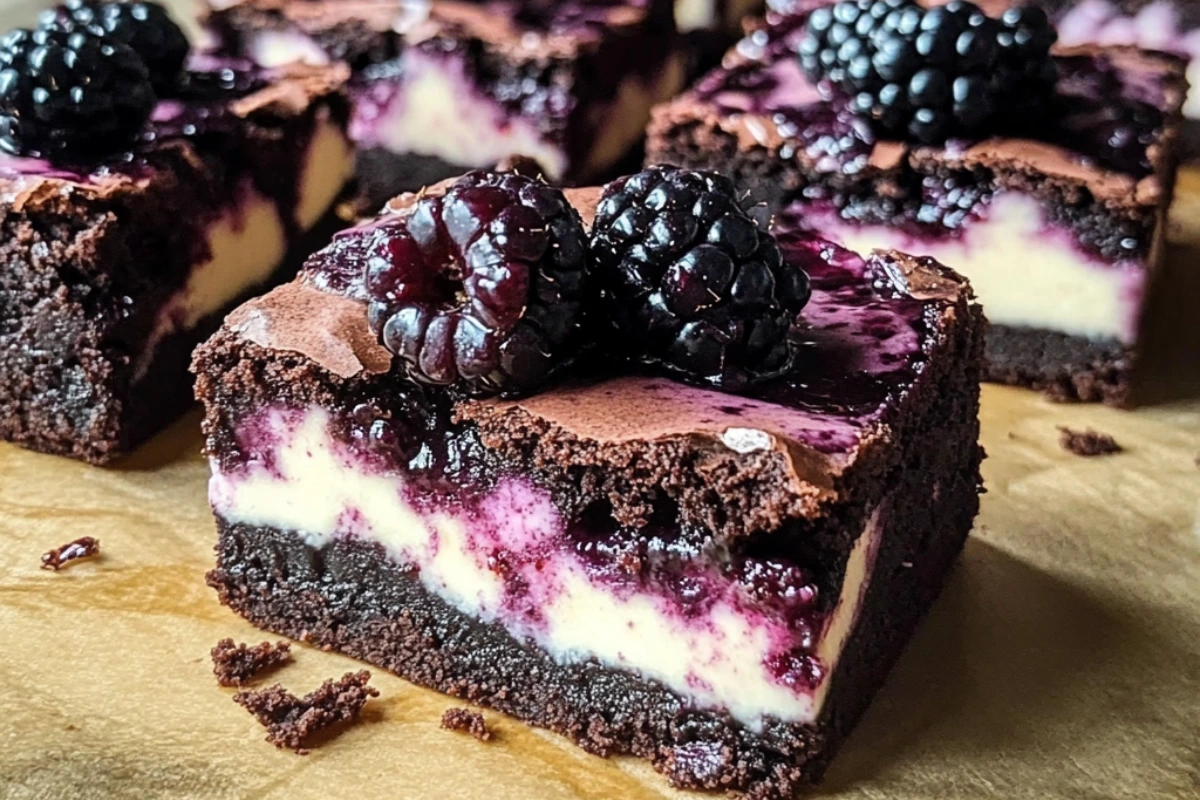 Blackberry Cheesecake Brownies