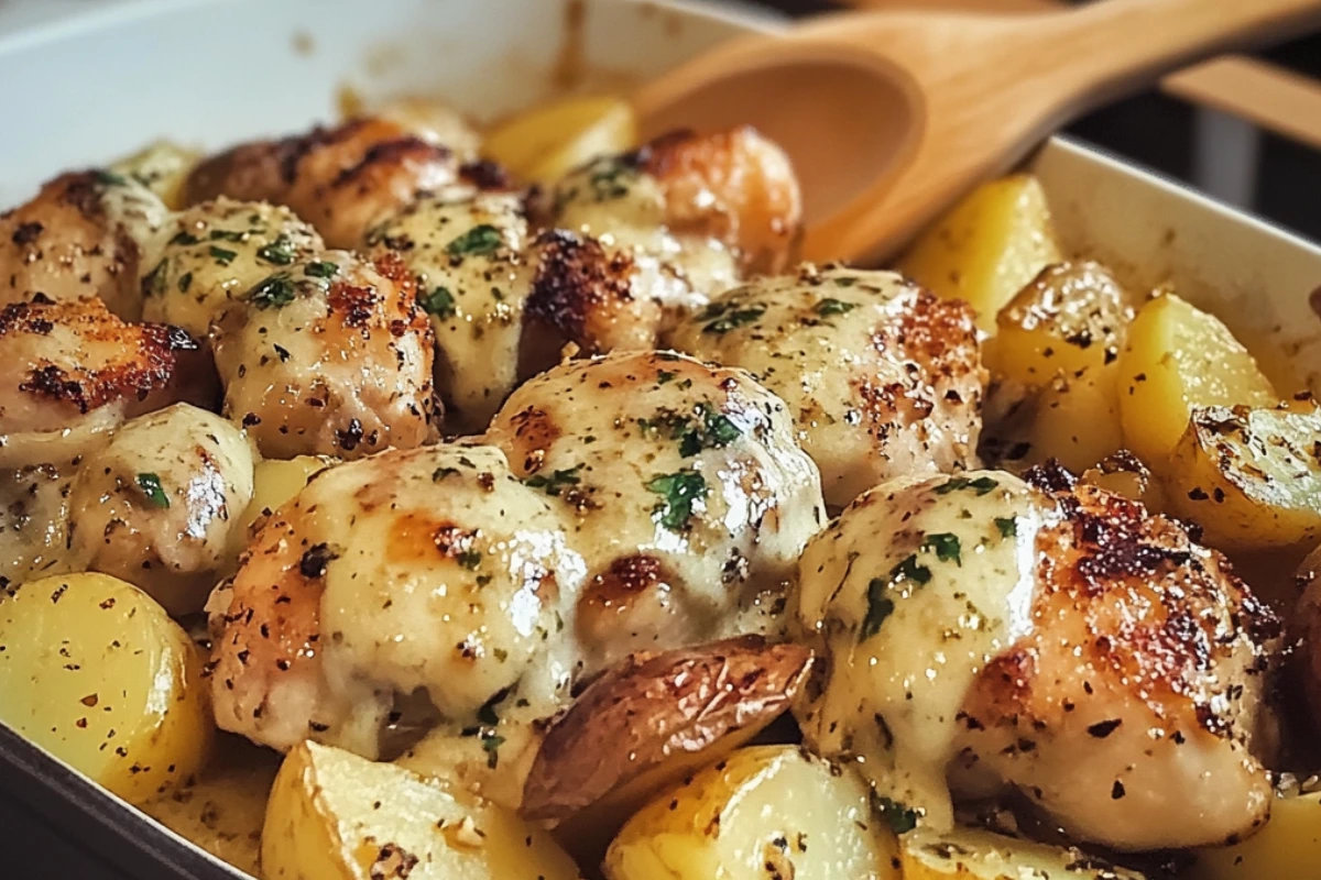 Garlic Parmesan Chicken and Potatoes