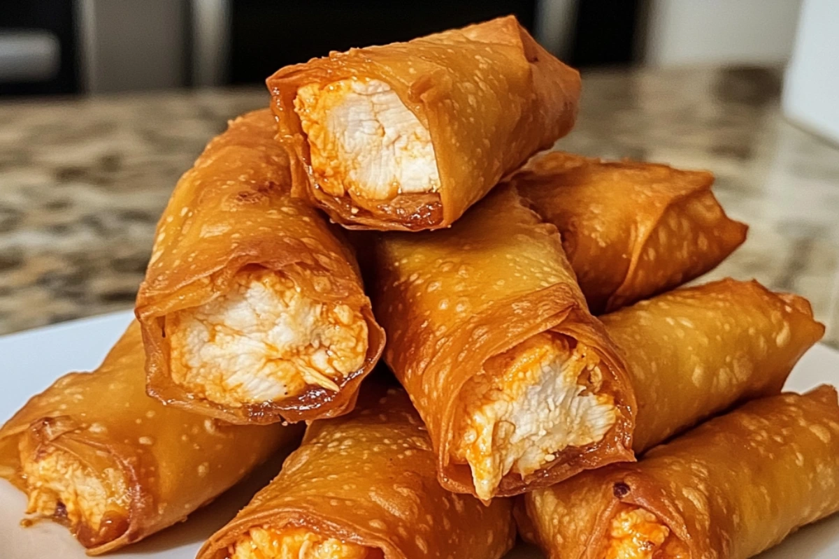 Buffalo Chicken Egg Rolls