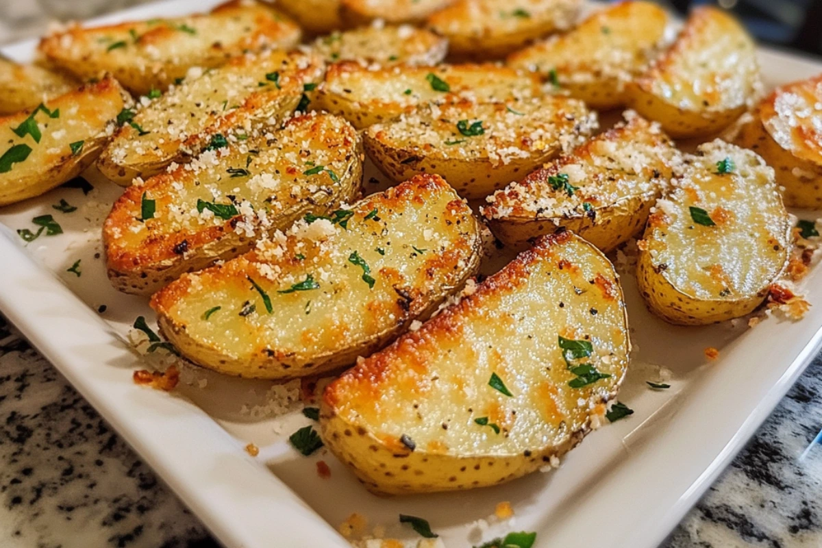 Baked Garlic Parmesan Potato Wedges