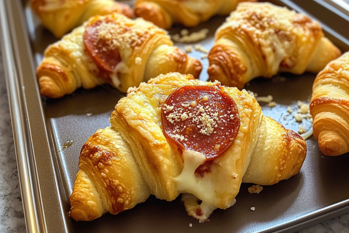 Cheesy Pepperoni Crescent Rolls