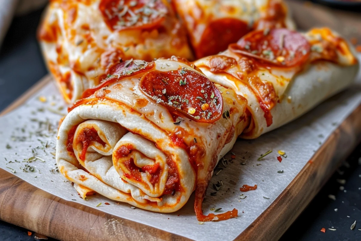 Cheesy Pepperoni Pizza Rolls