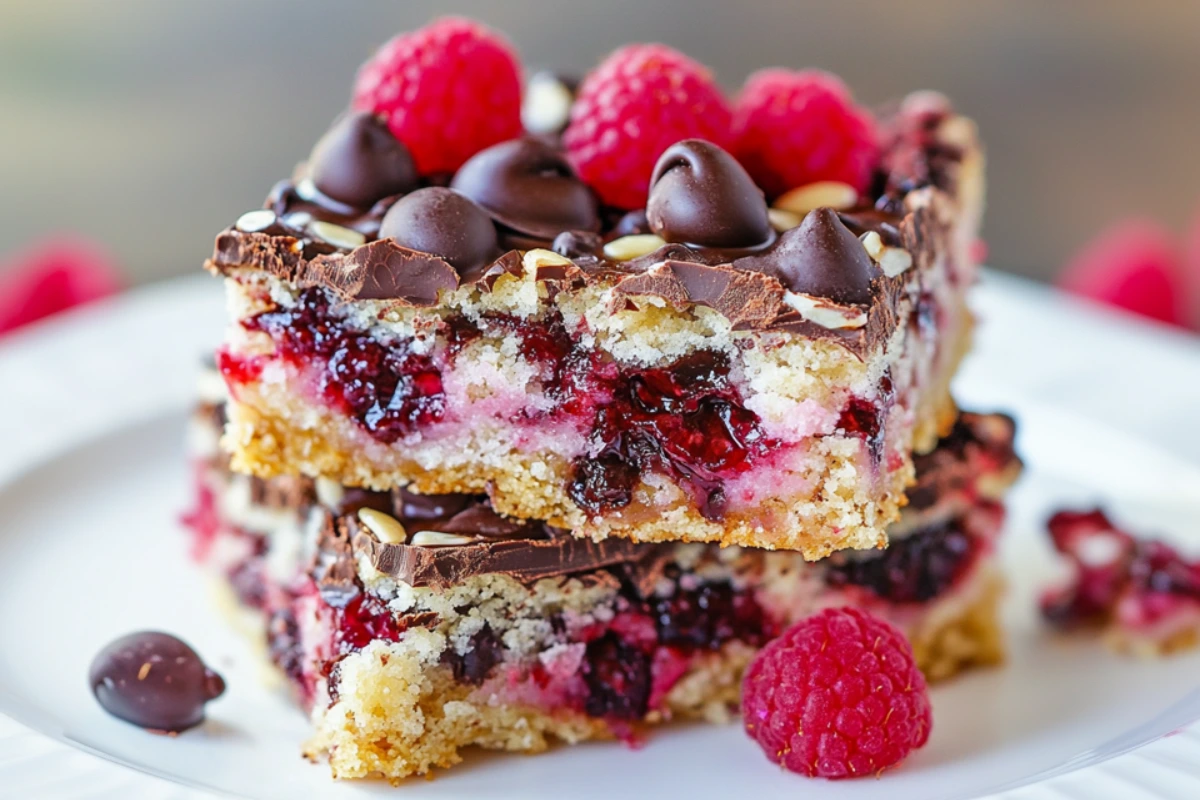 Chocolate Raspberry Magic Bars