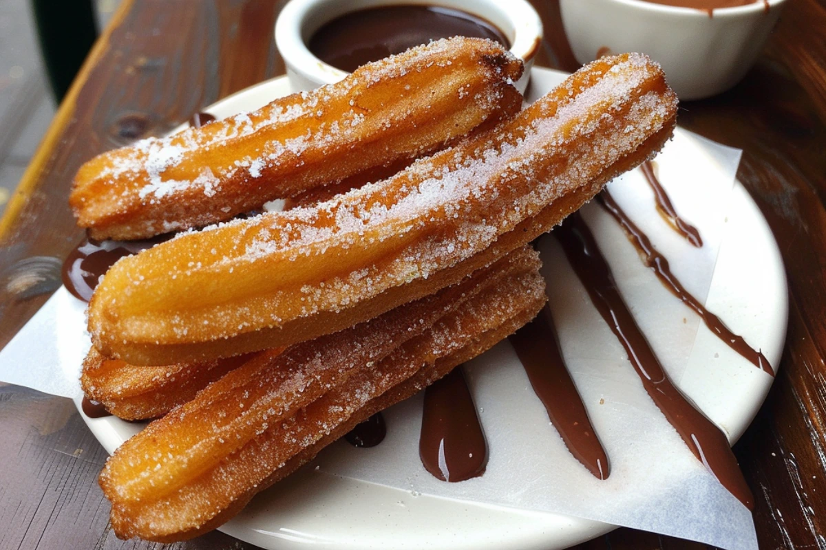 Churros with Chocolate Sauce