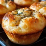 Garlic Rosemary Focaccia Muffins