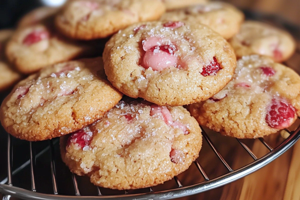 Lychee Strawberry Cookies