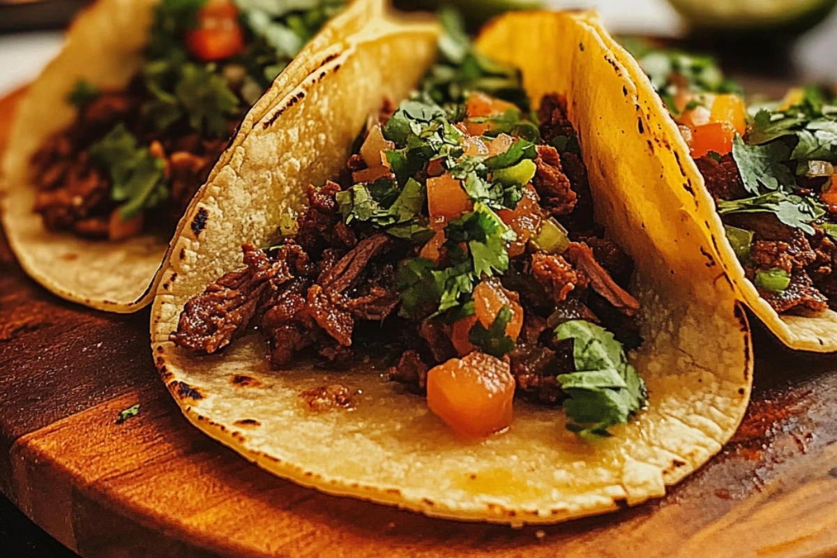 Mexican Beef Consomé Tacos