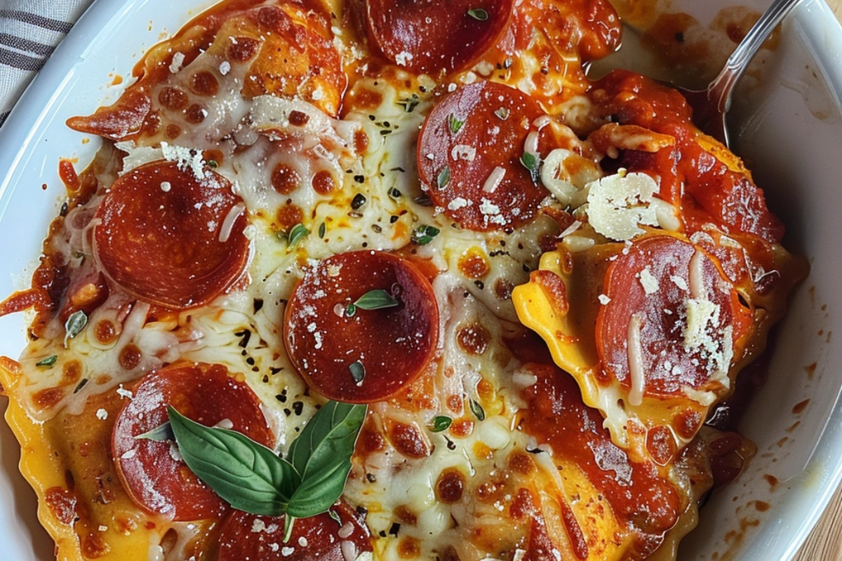 Pepperoni Pizza Ravioli