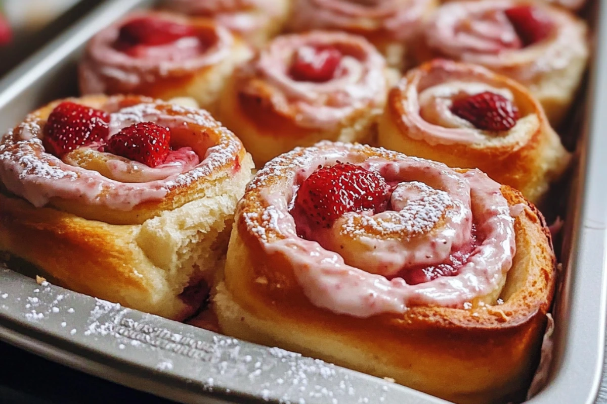 Vegan Strawberry Sweet Rolls
