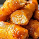 Air Fryer Buffalo Chicken Egg Rolls