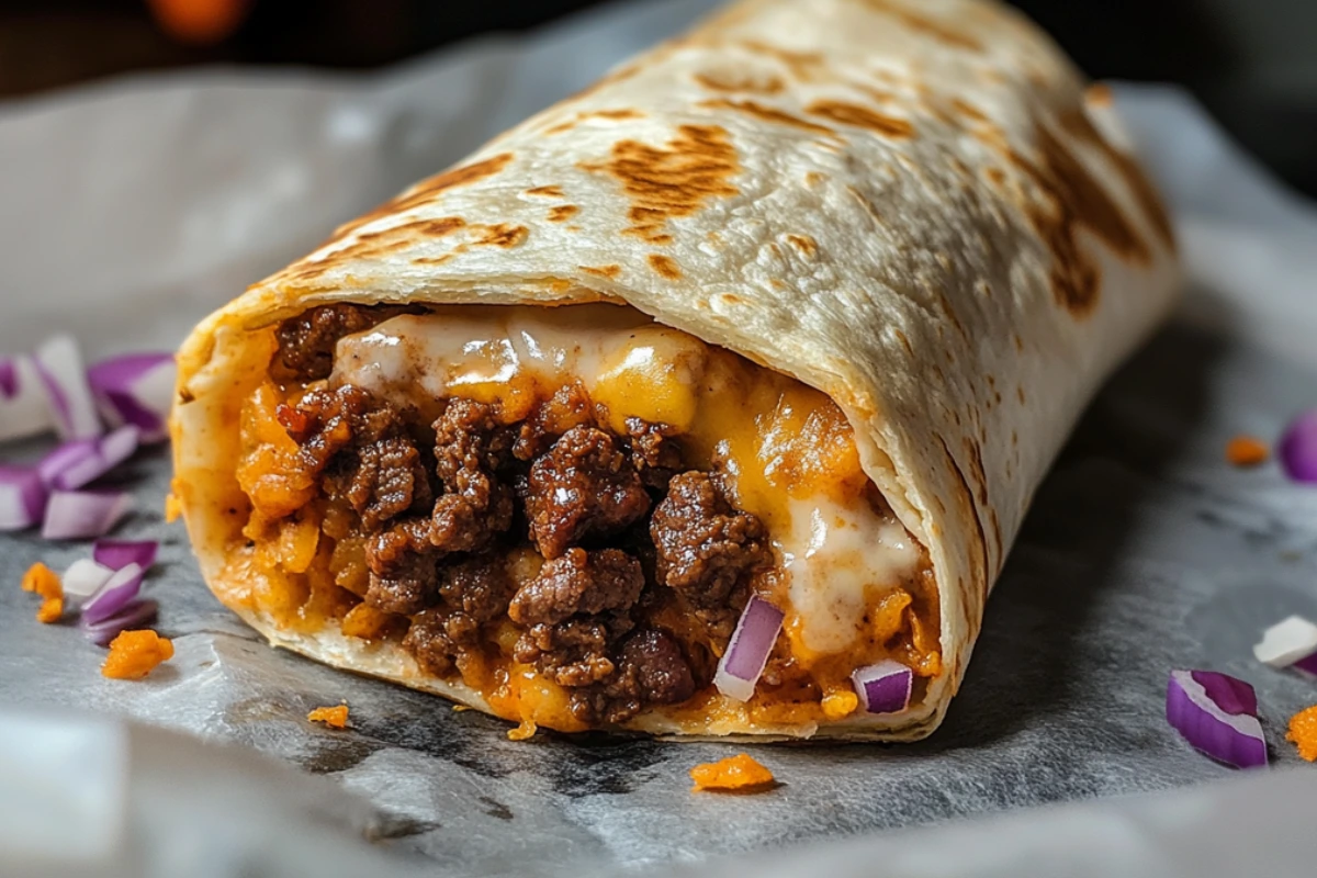 Beefy Melt Burrito