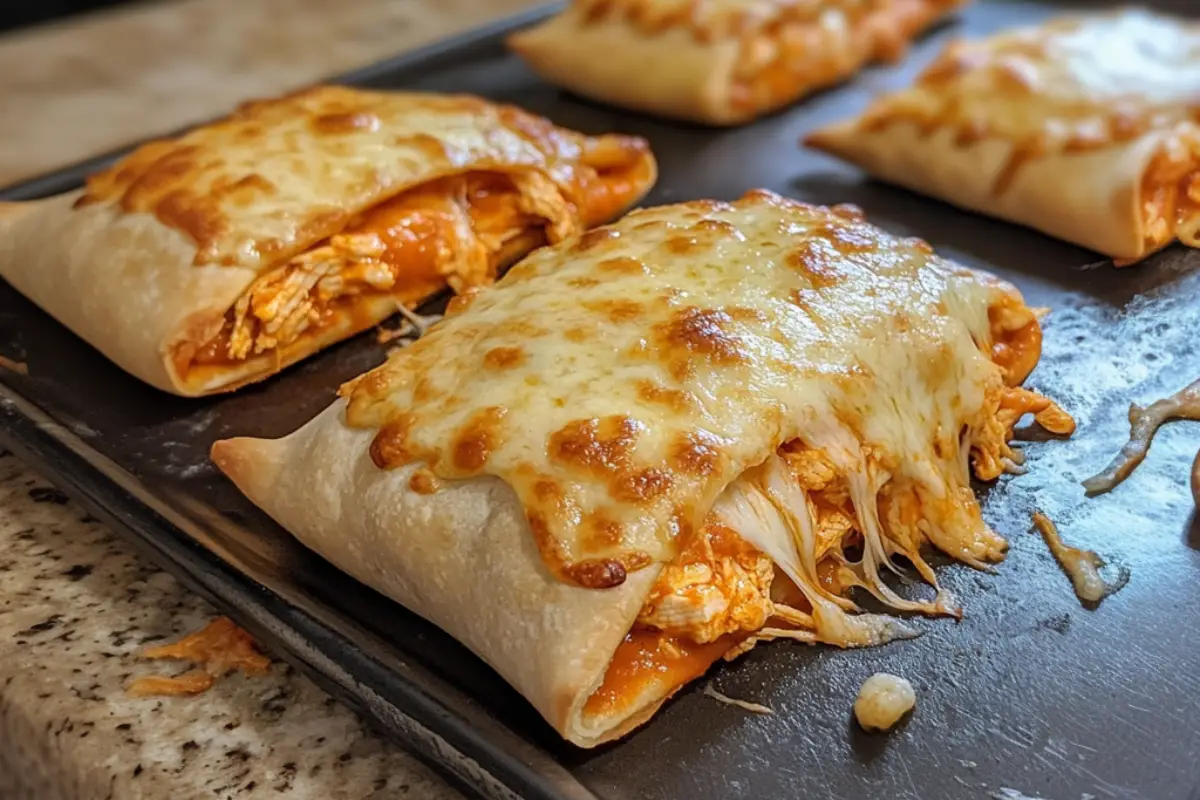 Buffalo Chicken Pizza Pockets