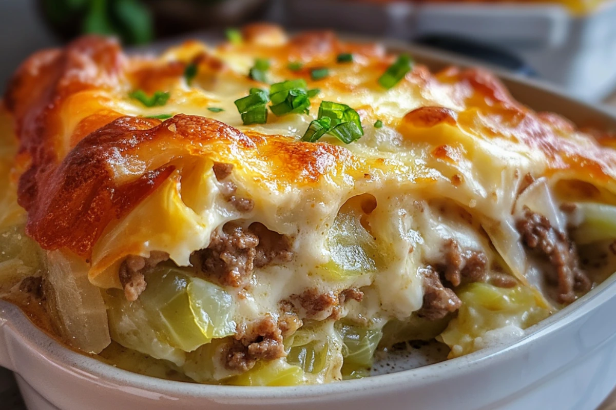 Cabbage and Ground Beef Casserole