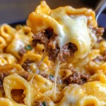 Cheesesteak Tortellini in a Rich Provolone Sauce (1)