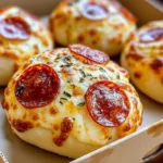 Cheesy Pepperoni Pizza Bombs