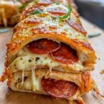 Cheesy Pepperoni Stromboli