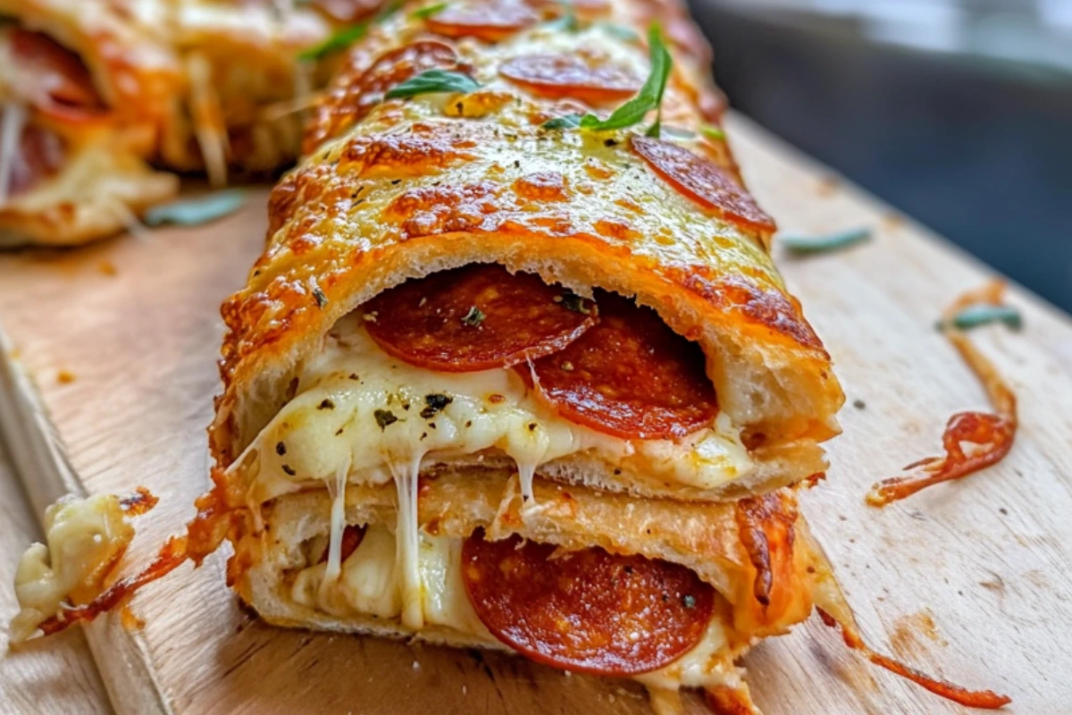 Cheesy Pepperoni Stromboli