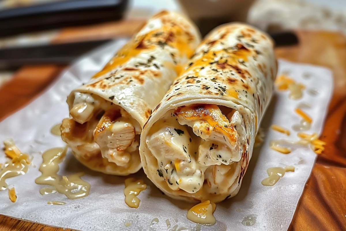Chicken Alfredo Wraps