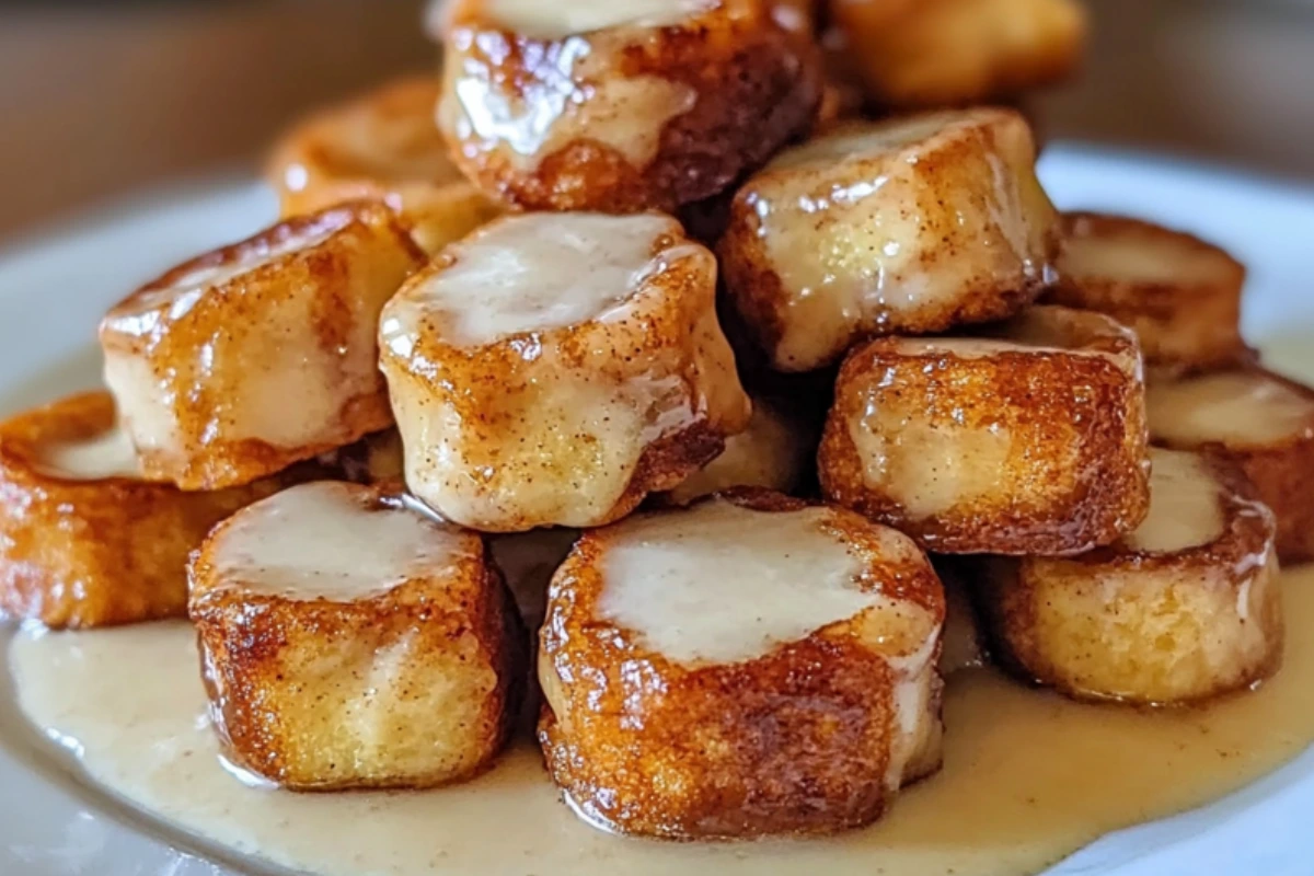 Cinnamon Roll French Toast Bites