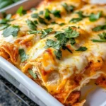 Cottage Cheese Chicken Enchiladas