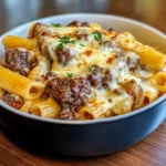 Creamy Cajun Beef Rigatoni