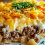 Creamy Hamburger Hash Brown Casserole