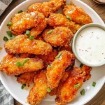 Crispy Baked Honey Buffalo Chicken