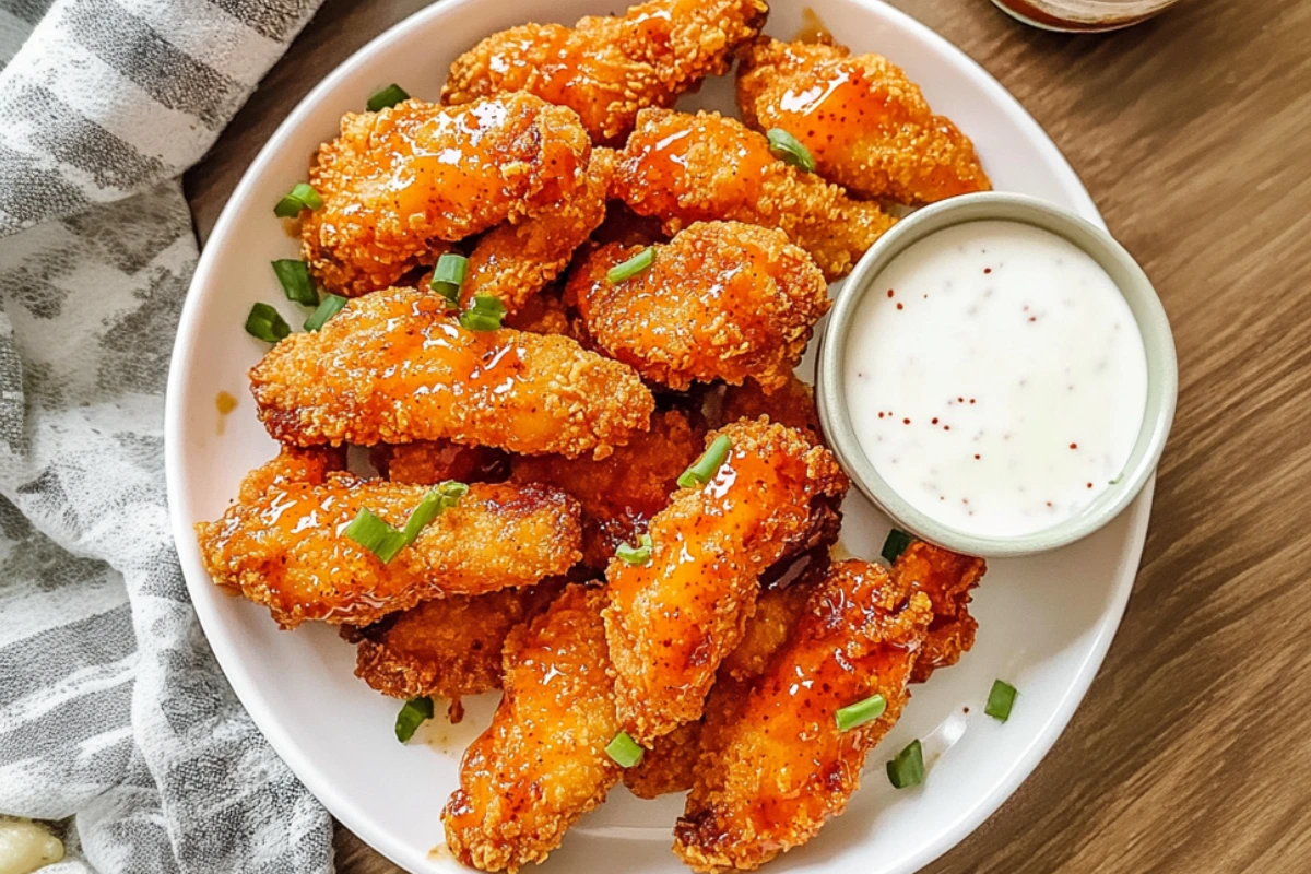 Crispy Baked Honey Buffalo Chicken