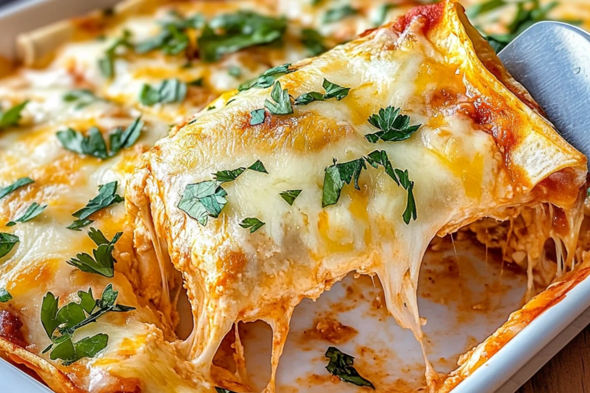 Easy Cottage Cheese Chicken Enchiladas
