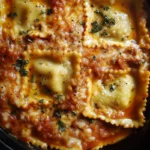 Easy Crockpot Ravioli Lasagna
