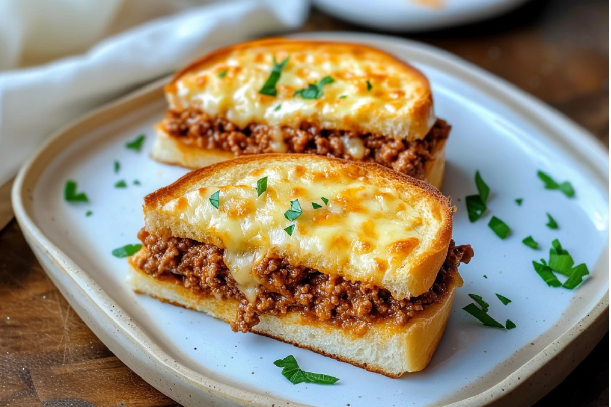 Easy Garlic Bread Sloppy Joes