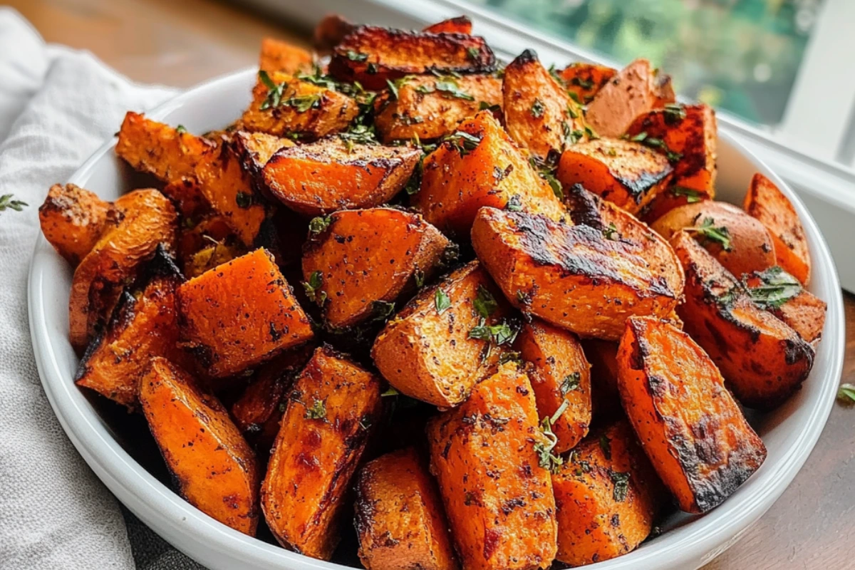 Roasted Sweet Potatoes and Carrots