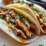 Garlic Butter Honey BBQ Beef Tacos