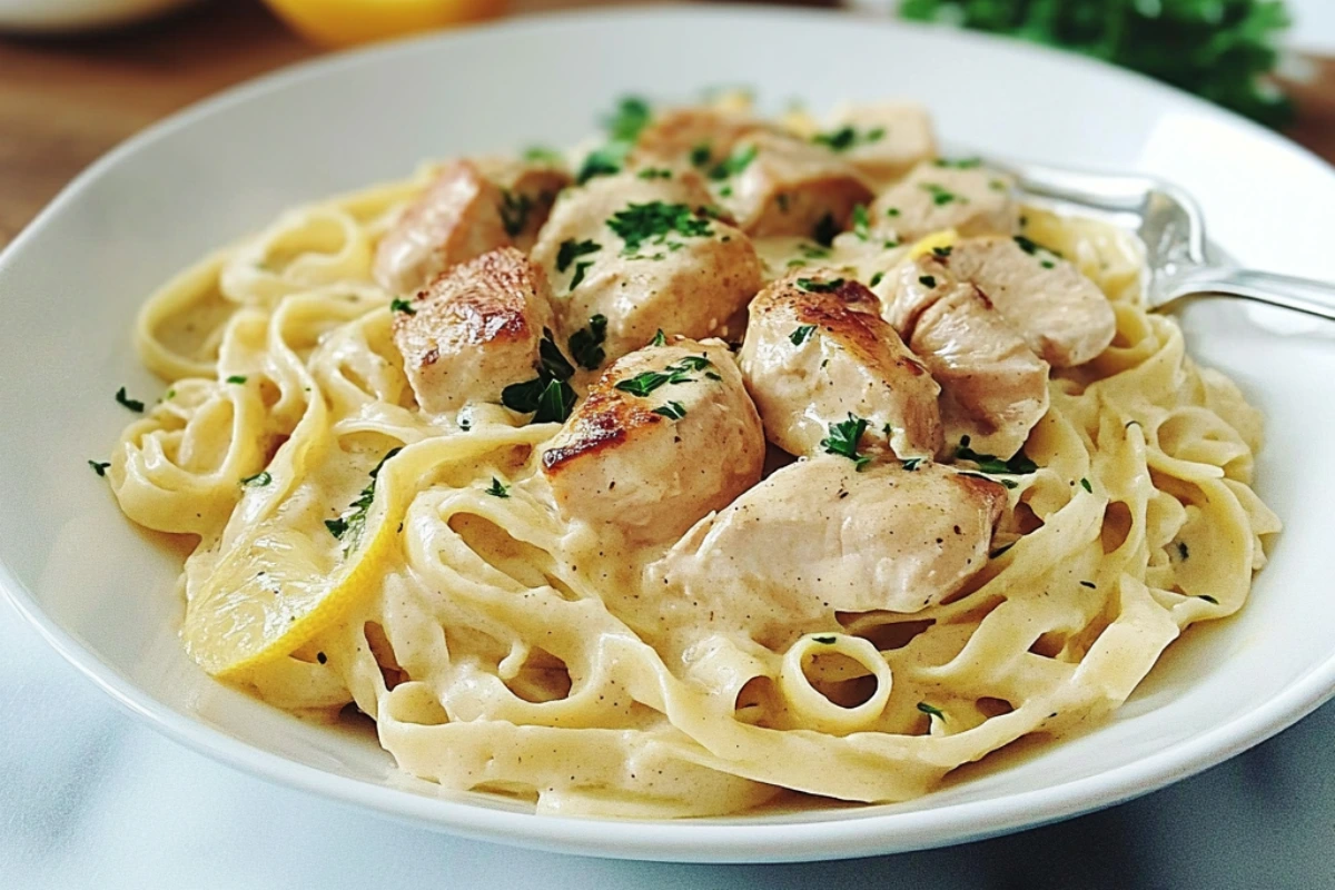 Lemon Garlic Chicken Pasta