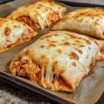 Ooey-Gooey Buffalo Chicken Pizza Pockets