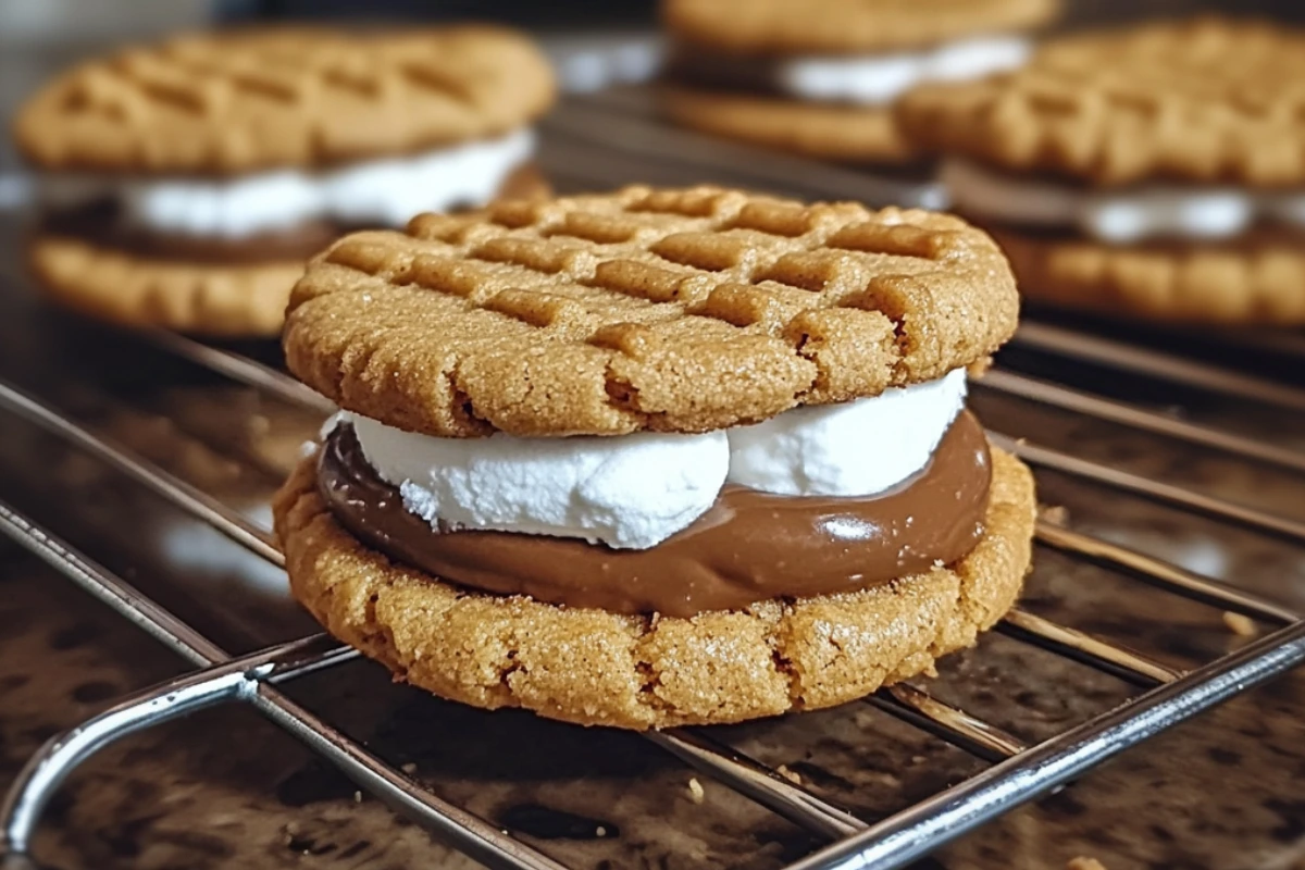 Peanut Butter S’mores Sandwich Cookies