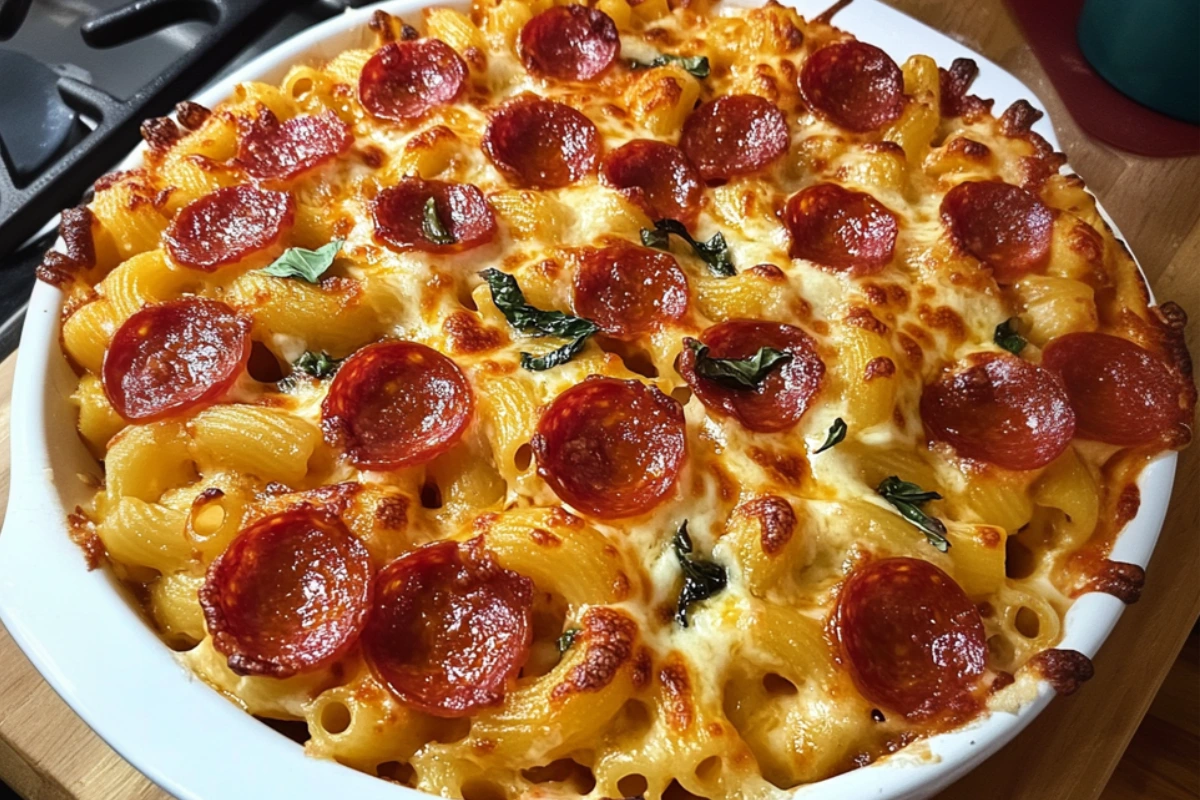 Pepperoni Pizza Mac and Cheese