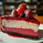 Red Velvet Strawberry Cheesecake