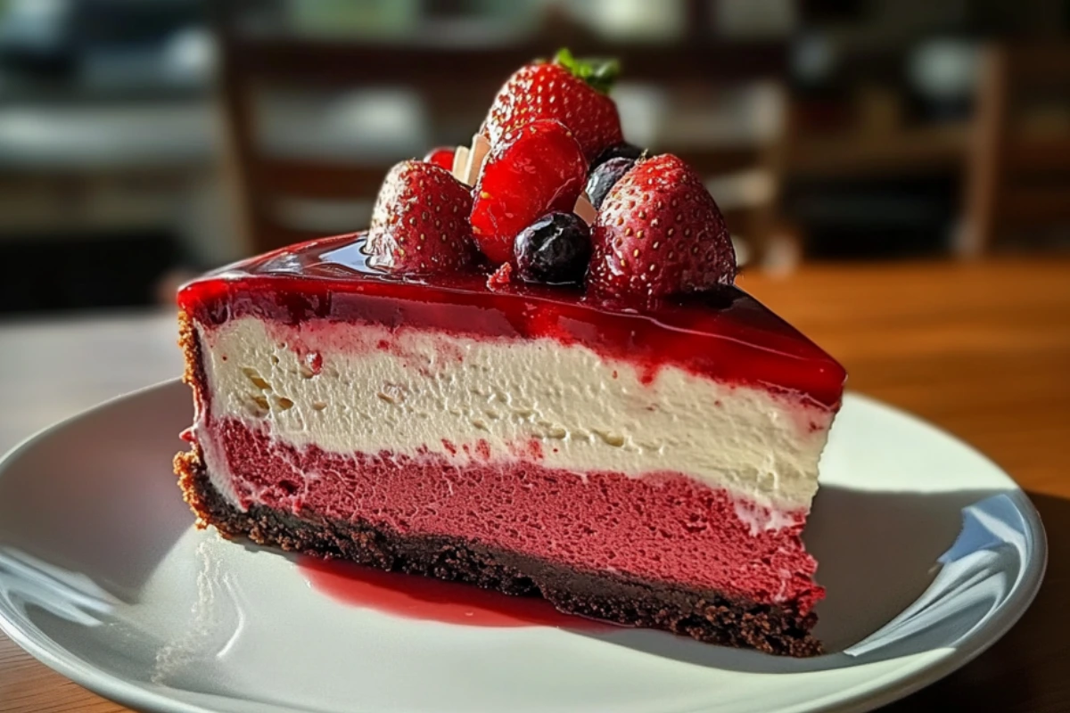 Red Velvet Strawberry Cheesecake