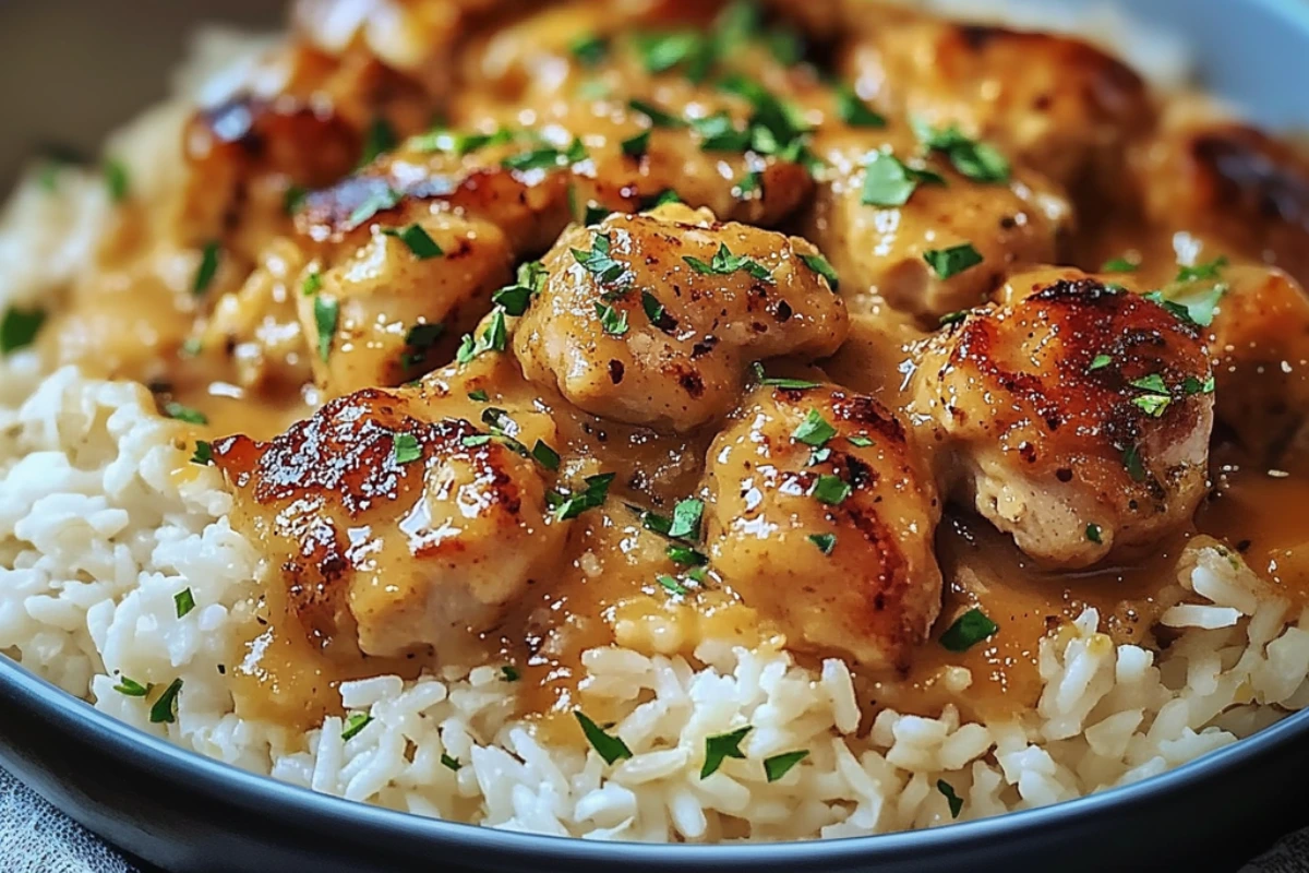 Smothered Chicken and Rice