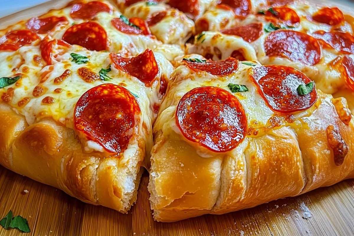 Stuffed Crust Pepperoni Pizza