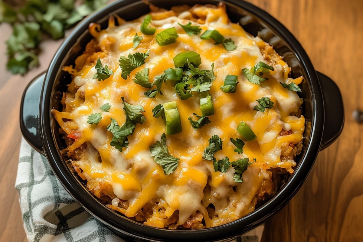 Taco Crock Pot Hashbrown Casserole