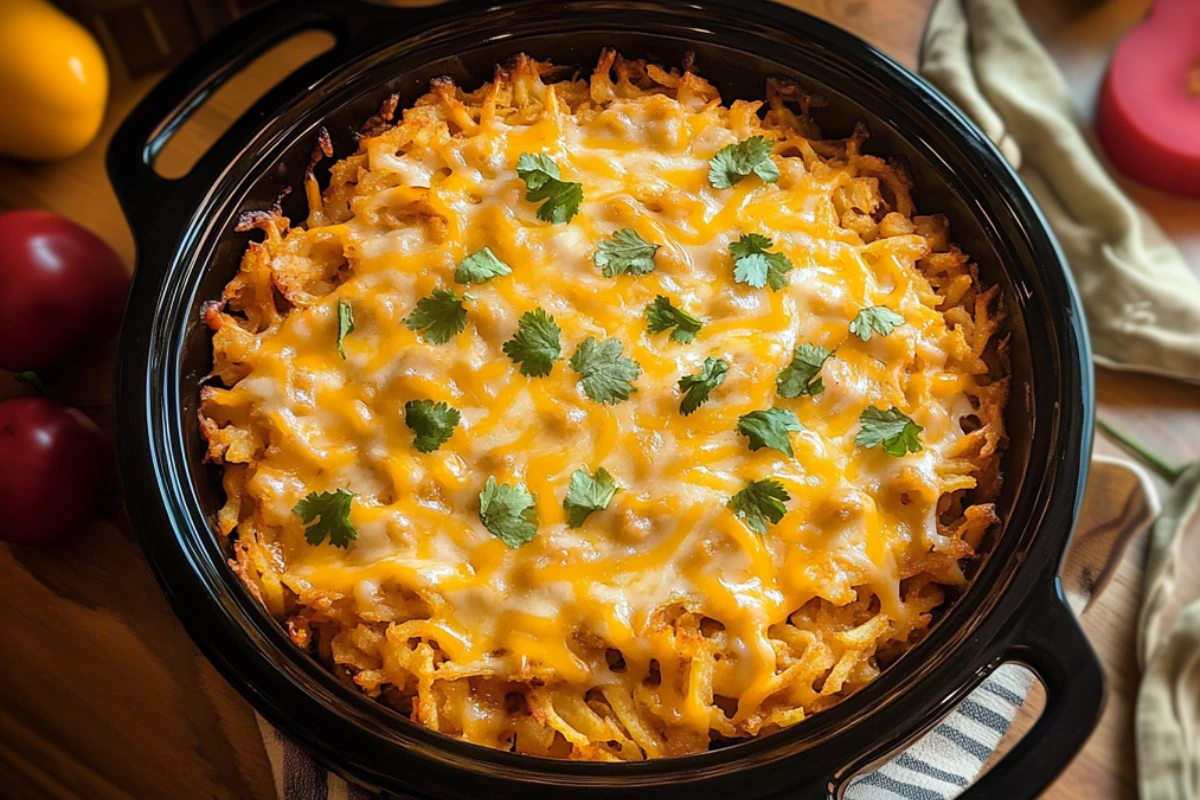 Taco Crock Pot Hashbrown Casserole