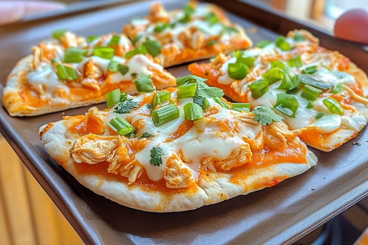 Buffalo Ranch Chicken Flatbread