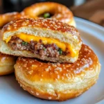 Cheeseburger Pretzel Bombs