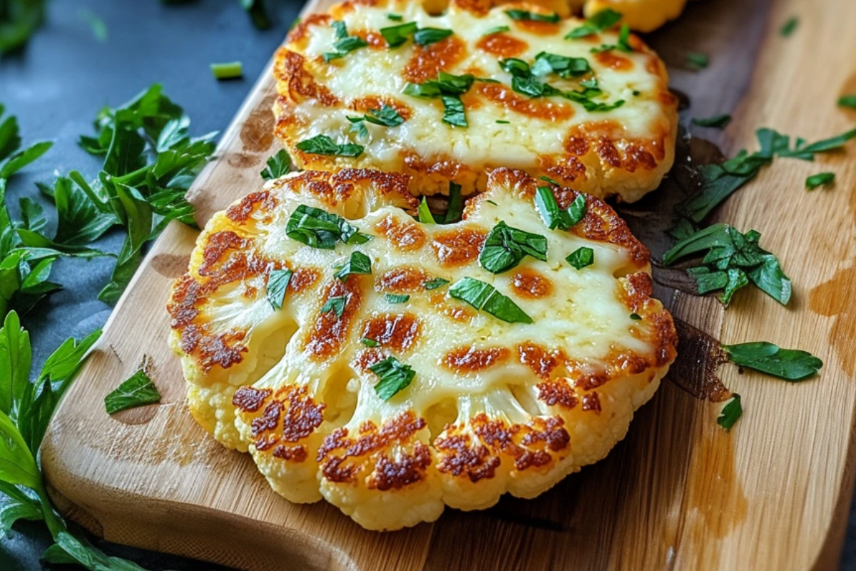 Cheesy Cauliflower Steaks