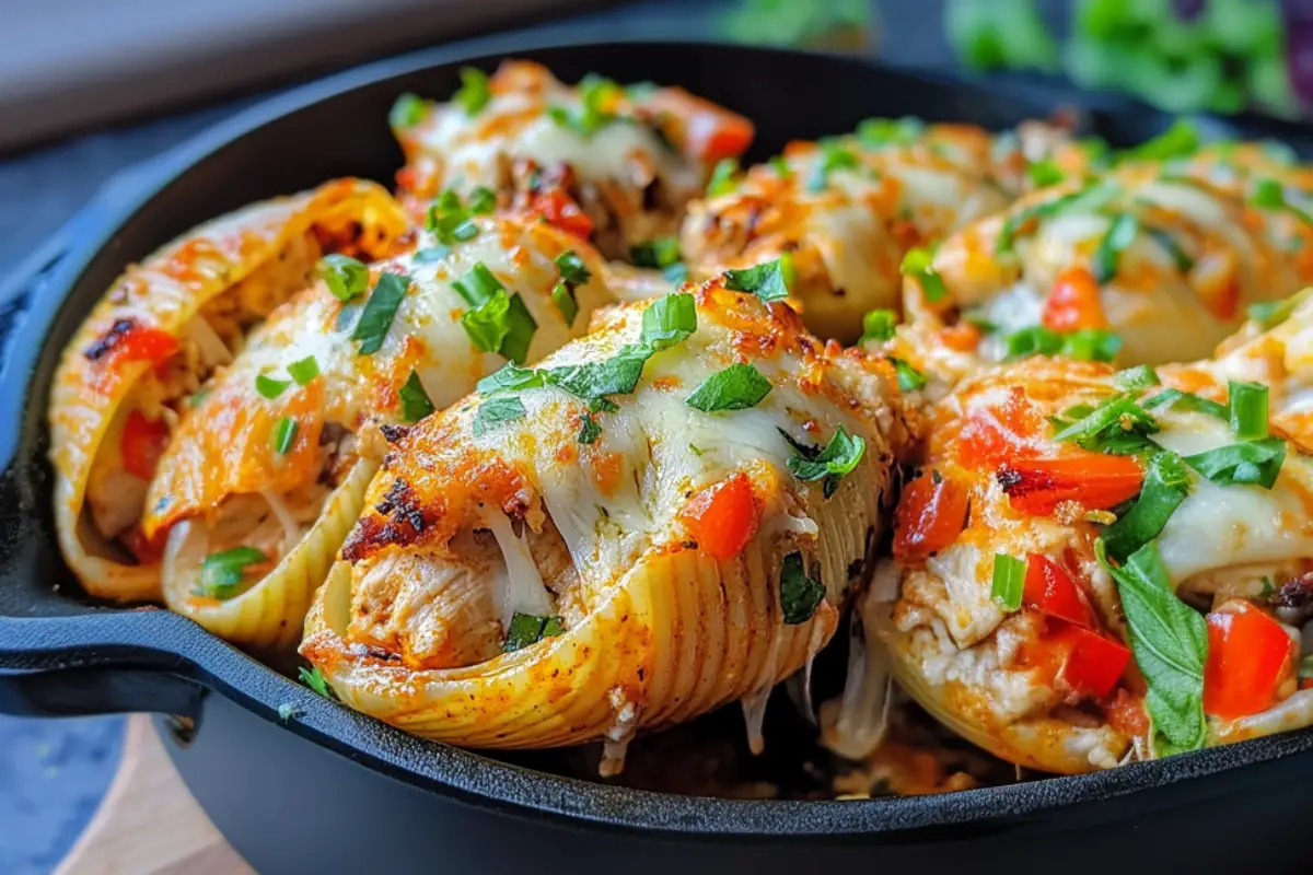 Creamy Cajun Chicken Stuffed Shells