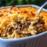 Creamy Cheesy Beef and Rice Casserole