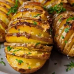 Crispy Roasted Hasselback Potatoes