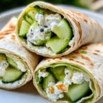 Cucumber Cottage Cheese Wraps